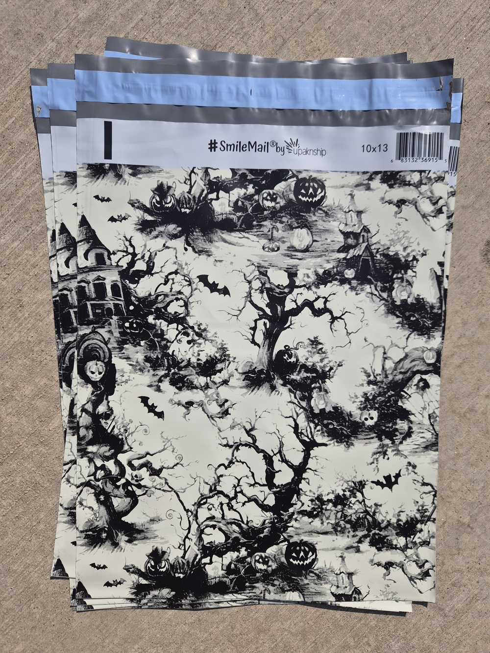 👻 Spooky Toile Halloween 🎃 Poly Mailers 🦇 10x13 Shipping Bags 20 Count